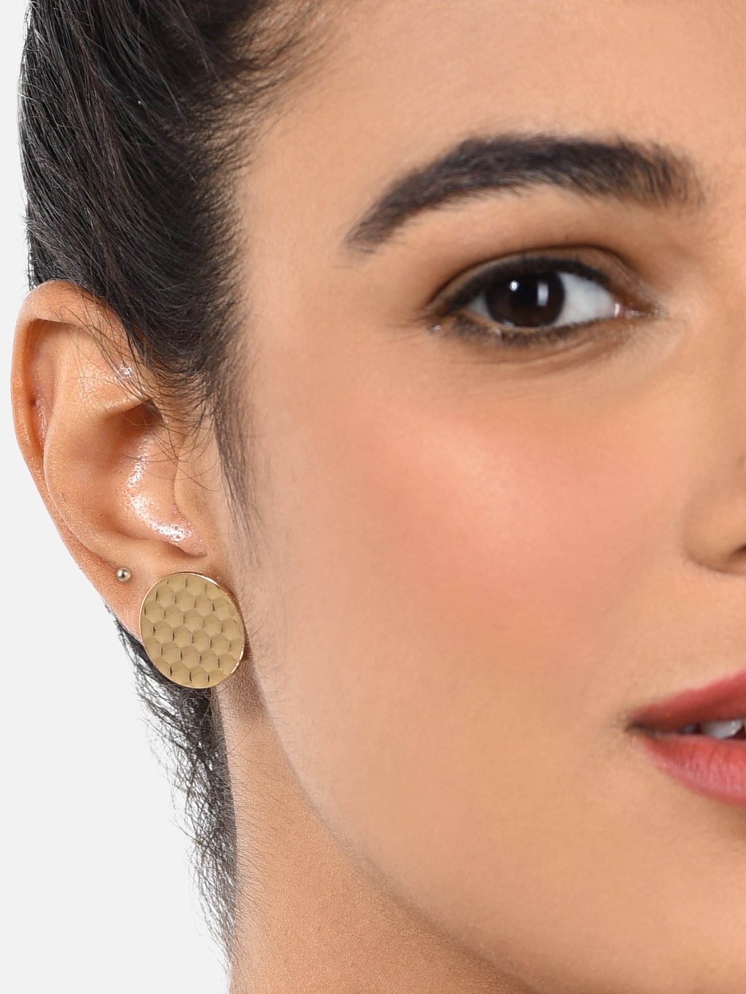 OOMPH Jewellery Yellow Enamel Floral Jhumki