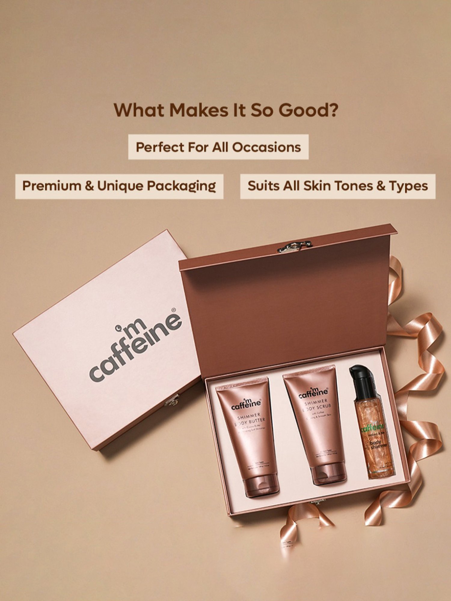 mCaffeine Shimmer & Glow Body Gift Kit