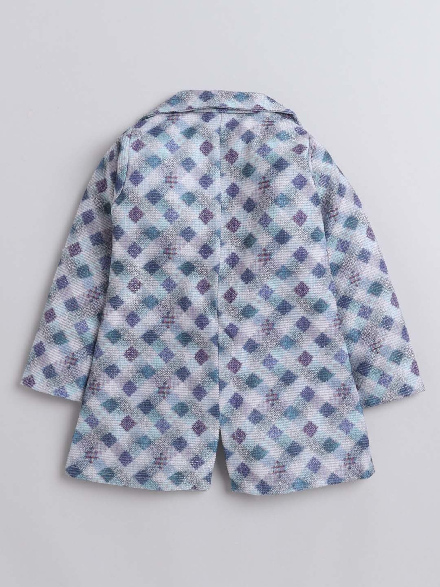 The Magic Wand Kids Blue Embellished Dress with Shrug