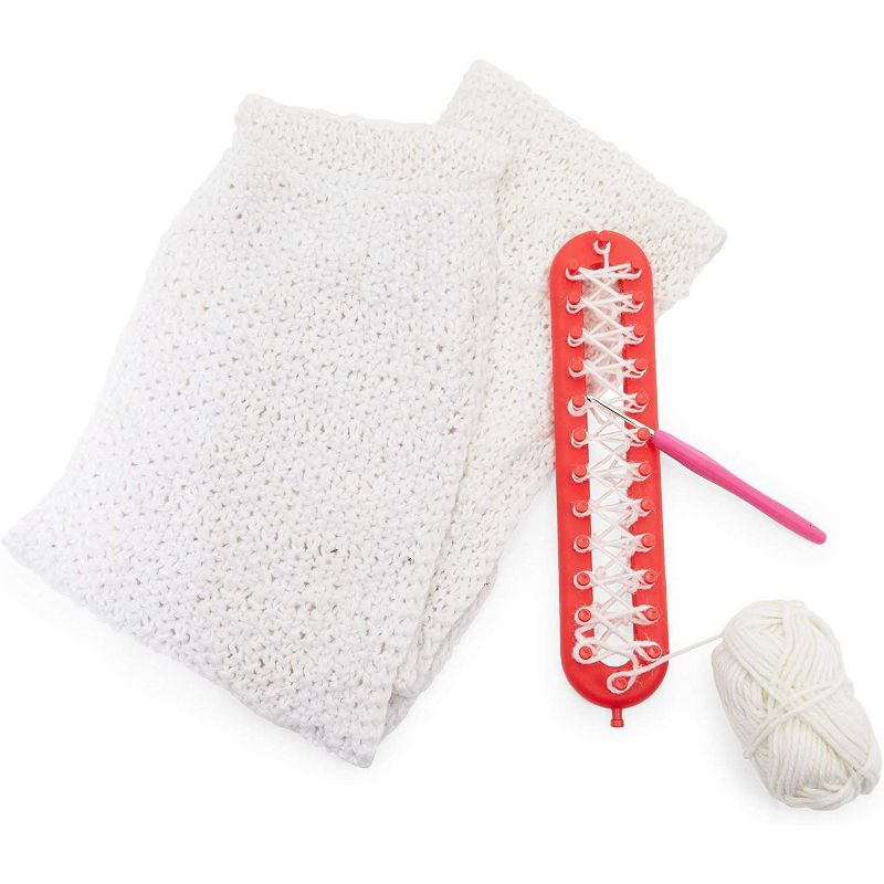 Bright Creations 55 Pieces Crochet Kit with Hooks and Medium 4 Acrylic Yarn, Sewing Kits, Arts and Crafts