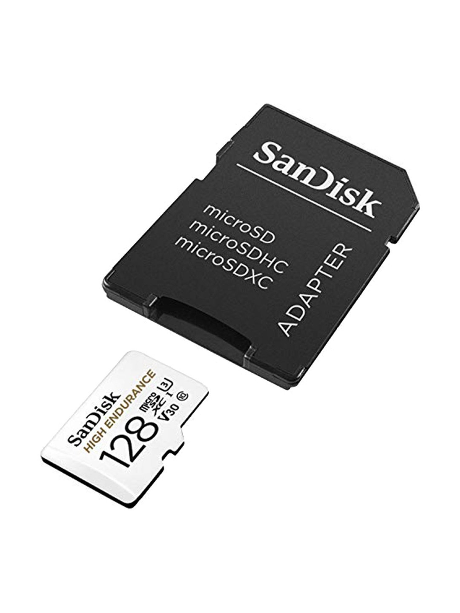 SanDisk 128GB High Endurance Video MicroSDXC Card with Adapter (White)