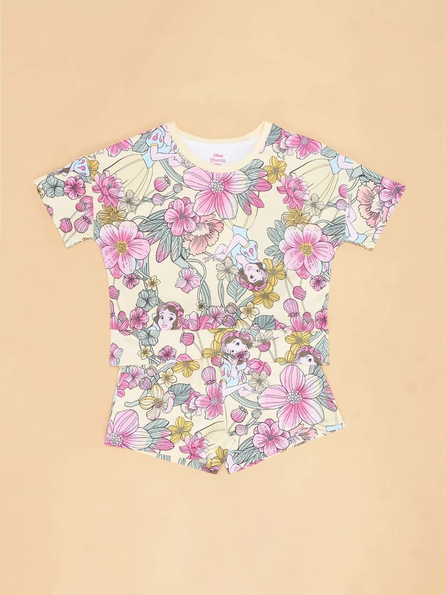 Jockey Girls Black Printed Shorts