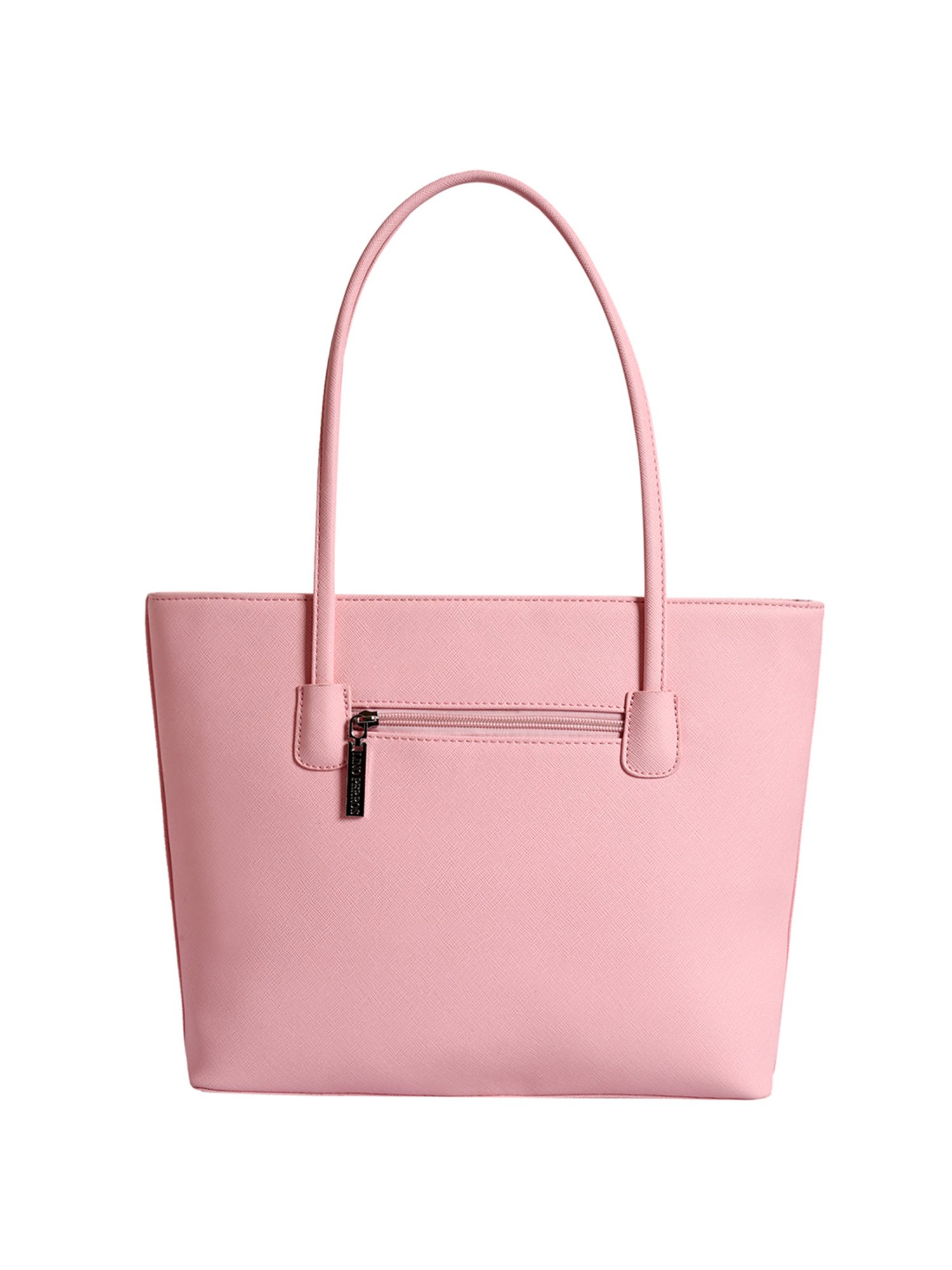 Lino Perros Baby Pink Textured Medium Handbag