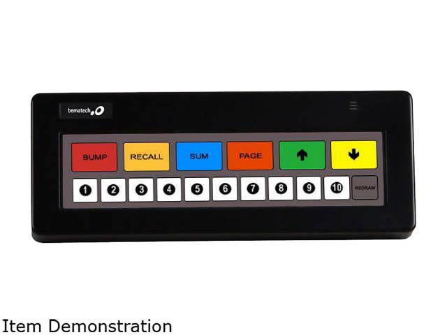 Logic Controls Logic KB1700U-B-BK KB1700 BUMP BAR PROGRAMMABLE KEYPAD, 17 KEY PROGRAMMABLE , BLACK, USB, LEGEND SHEET B