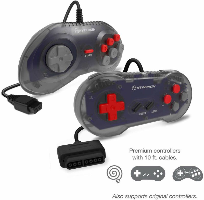 Hyperkin RetroN 3 HD 3-in-1 Retro Gaming Console for NES, Super Famicom, and Genesis/ Mega Drive (Space Black) - Sega Ge