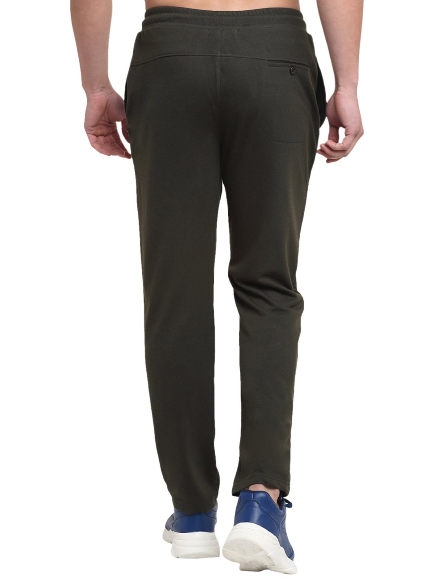 Venitian- Forbidden Clothing Olive Green Slim Fit Printed Trackpants