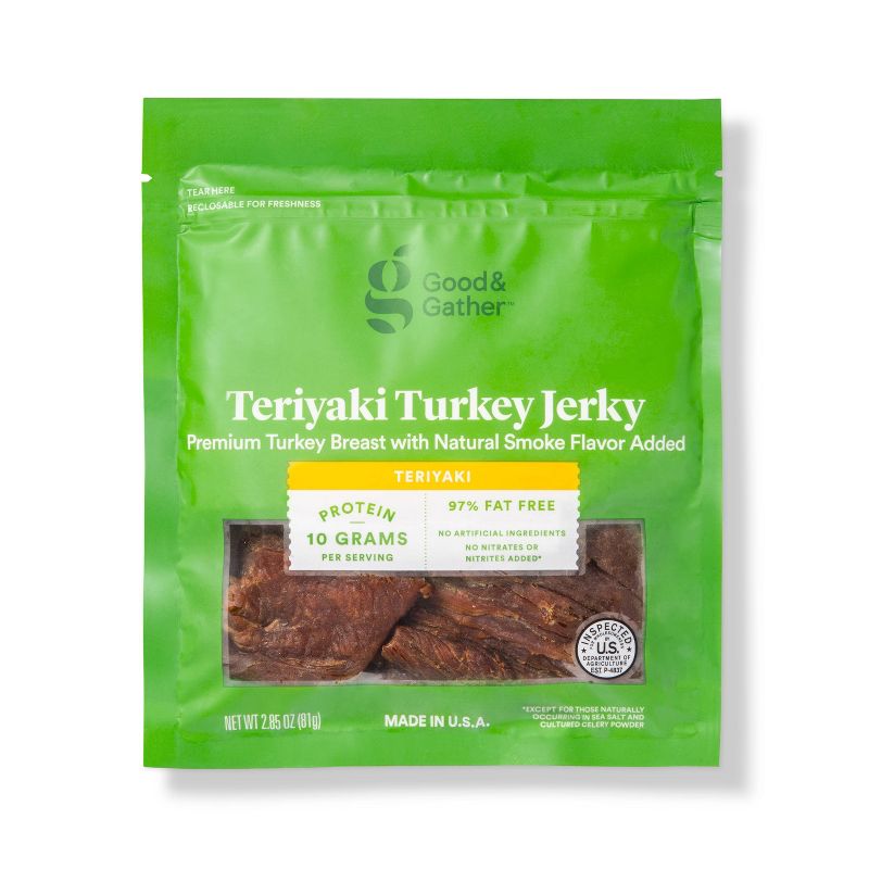 Teriyaki Turkey Jerky - 2.85oz - Good & Gather™
