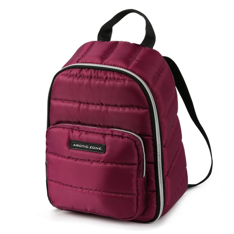 Arctic Zone Quilted Cooler Lunch Bag - Red Violet