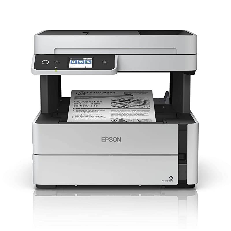 EcoTank ETM3170 Wireless Monochrome AllinOne Supertank Printer with ADF Fax and Ethernet PLUS 2 Years of Unlimited Ink