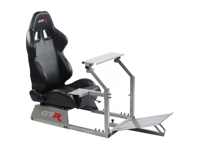 GTR Simulator Gta Model with Real Racing Seat, Driving Simulator Cockpit Gaming Chair with Gear Shifter Mount