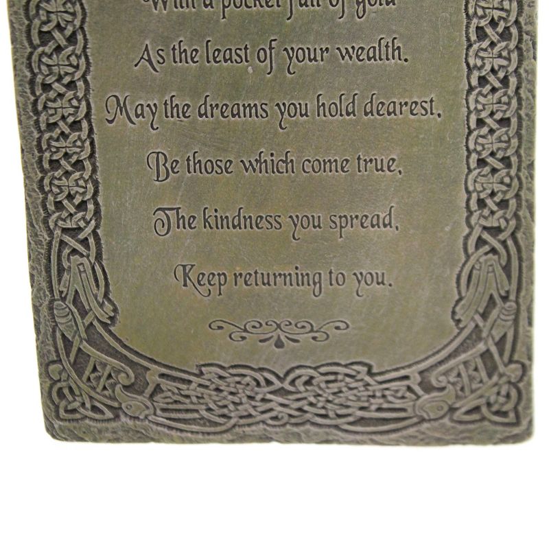 Home Decor 8.0" Irish Blessing Wall Plaque Long Life Dreams Kindness  -  Wall Sign Panels