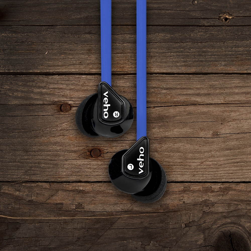 Veho Z-1 In-Ear Noise Isolating Headphones (Blue)