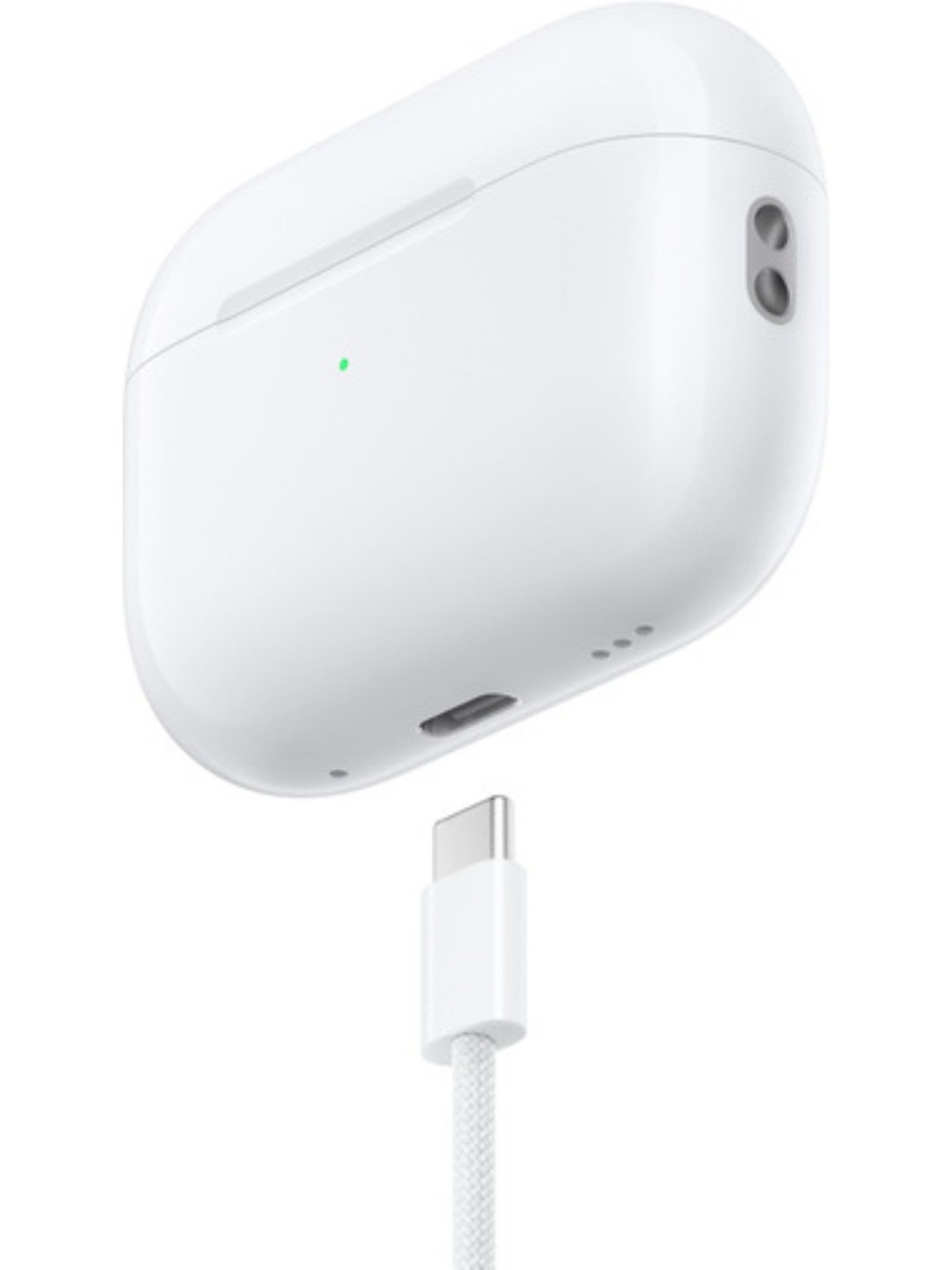 Apple AirPods Pro 2nd generation with MagSafe Case Bluetooth Earbuds (White, True Wireless)