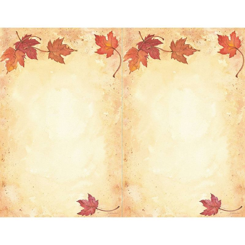 25ct 50 Invitations Fall Leaves
