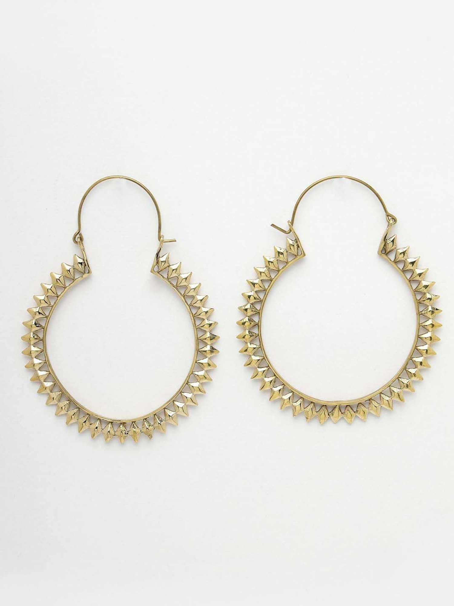 NVR Golden Full Circular Bali Earrings for Women