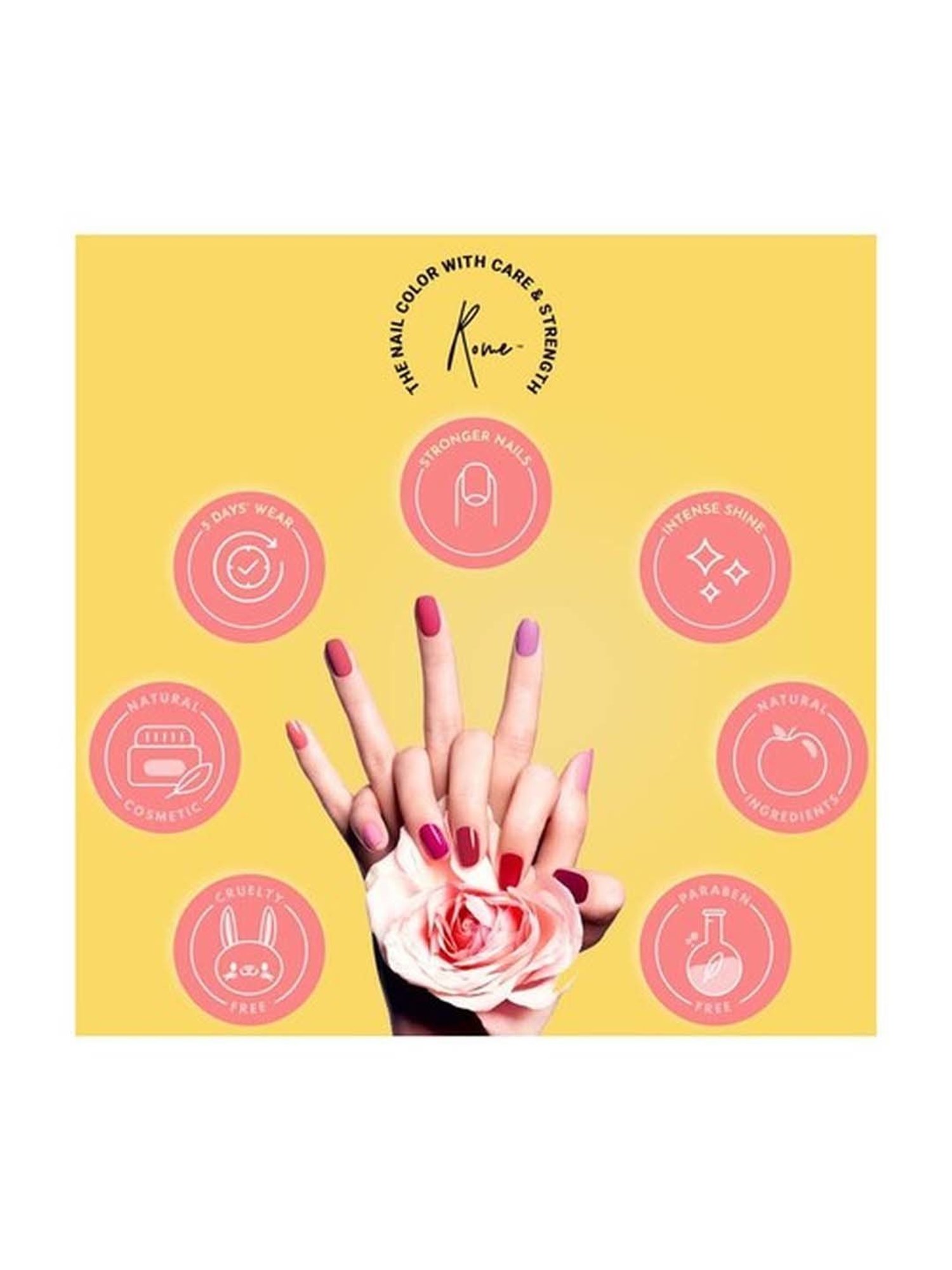 Rome Set of 5 Strong & Healthy Nail Enamel