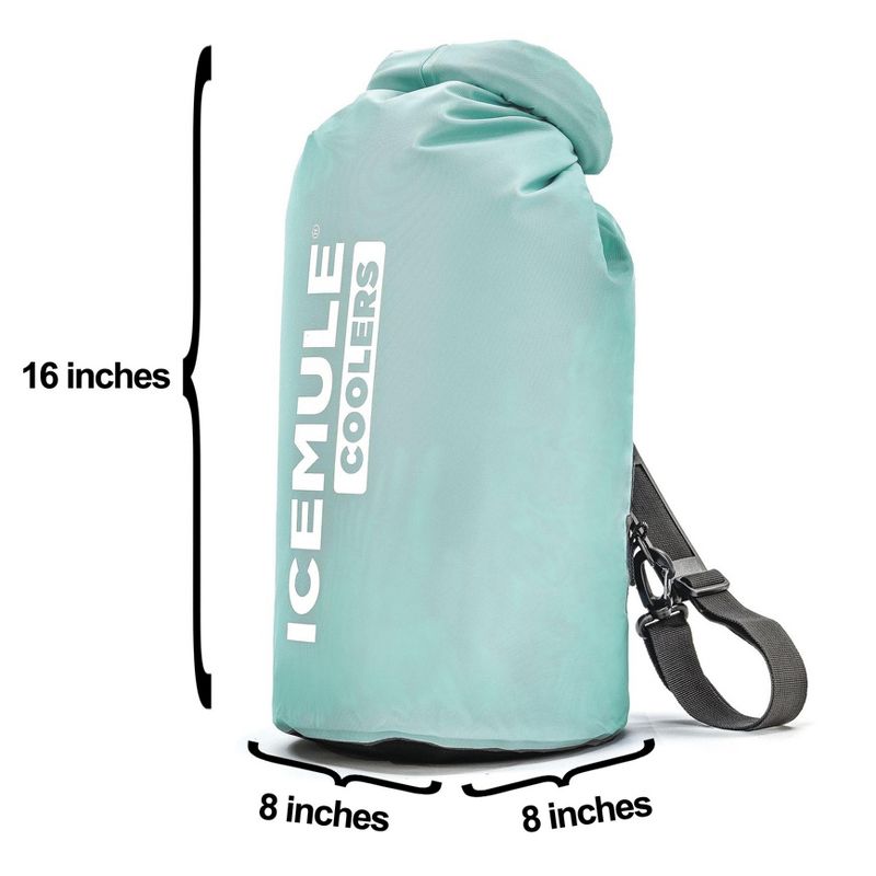 IceMule Classic Small Collapsible Portable Soft Side Roll Top 10 Liter 6 Can Lightweight Insulated Waterproof Leak Proof Backpack Cooler Sling Bag