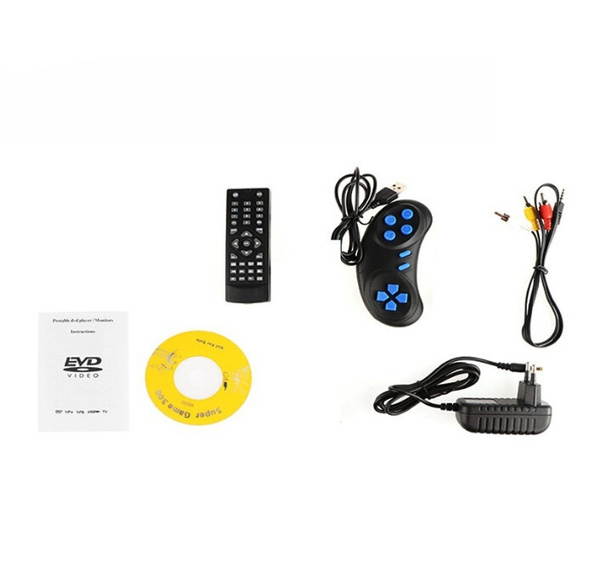 7.8 Inch Portable DVD Player Digital Multimedia Player U Drive Play with FM TV Game Card Read Function VCD DVCD MP4 MP5