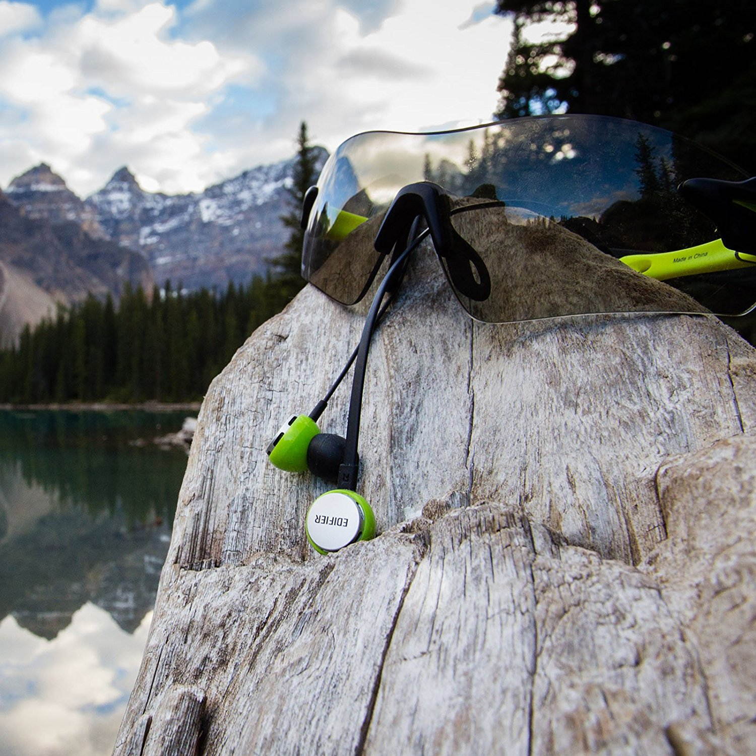 Edifier P293 Earbud Earphone IEM In Ear Monitor Headphone Cellphone Headset with Mic and Remote - Green