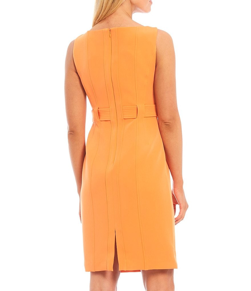 LDT Annemarie Stretch Crepe Solid Sleeveless Dress