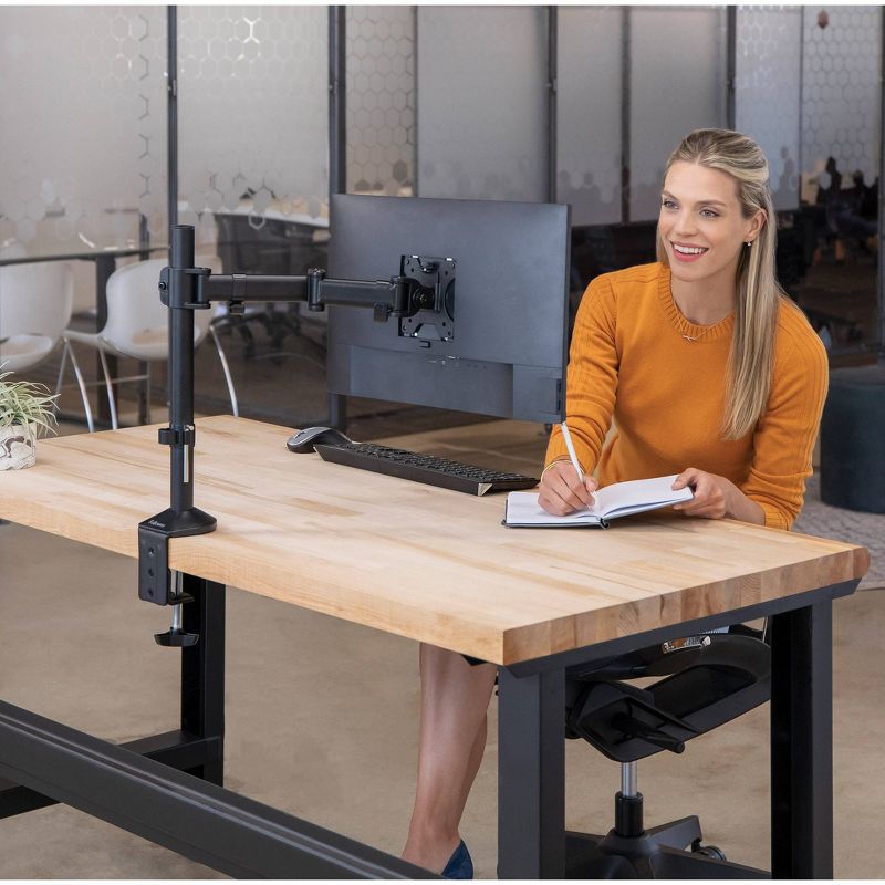 Amer Adjustable Monitor Mount, Up to 24", Black (AMR2CV) 