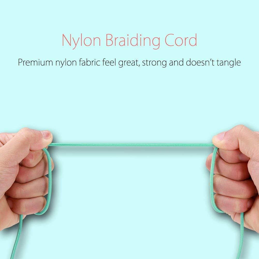 Kids Headphones - noot products K11 Foldable Stereo Tangle-Free 3.5mm Jack Wired Cord On-Ear Headset Children/Teen/Boys/Girls/Smartphones/School/Kindle/Airplane/Plane/Tablet - Mint/Coral