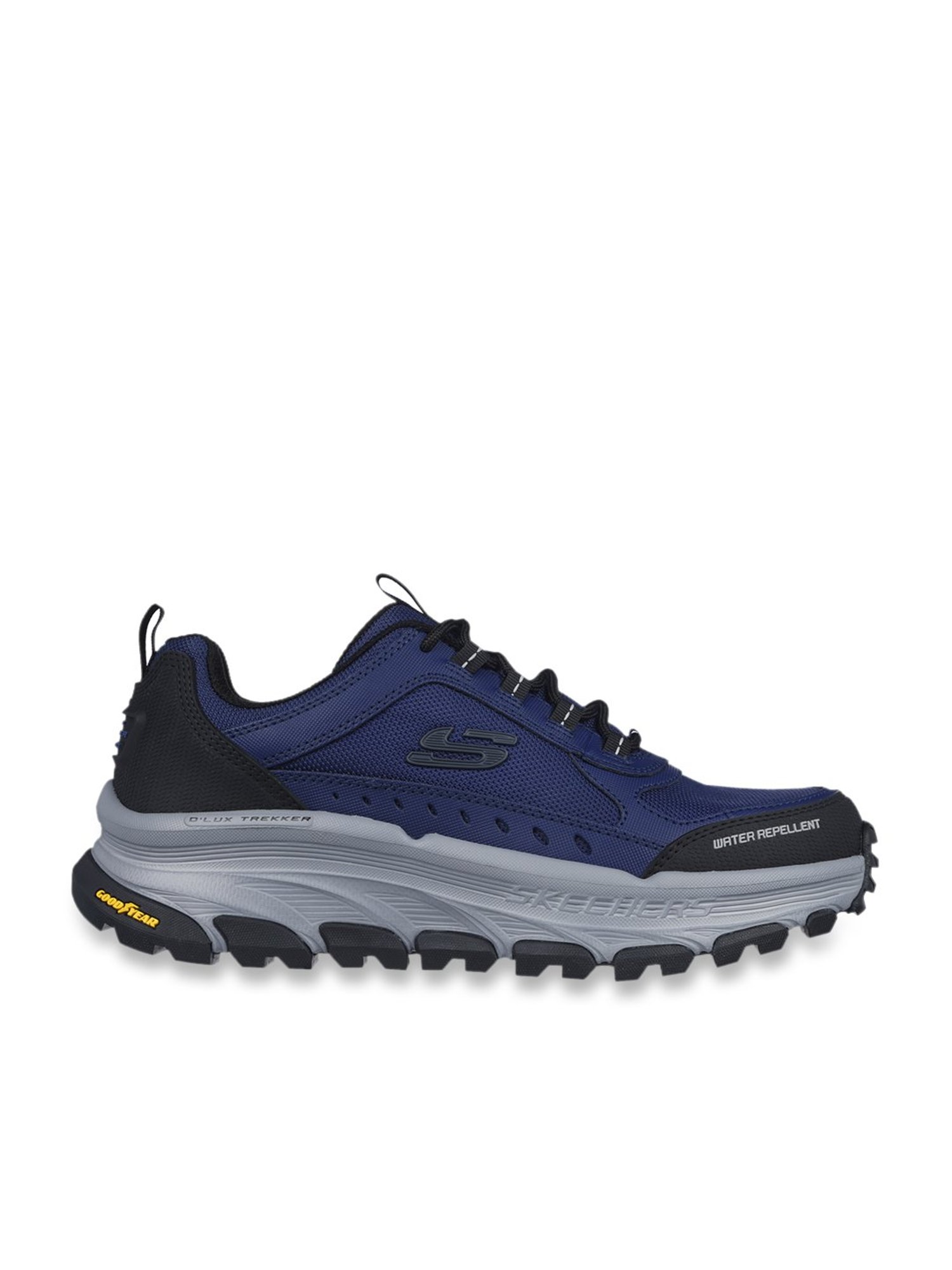 Skechers Men's D'LUX TREKKER Navy Black Casual Outdoors