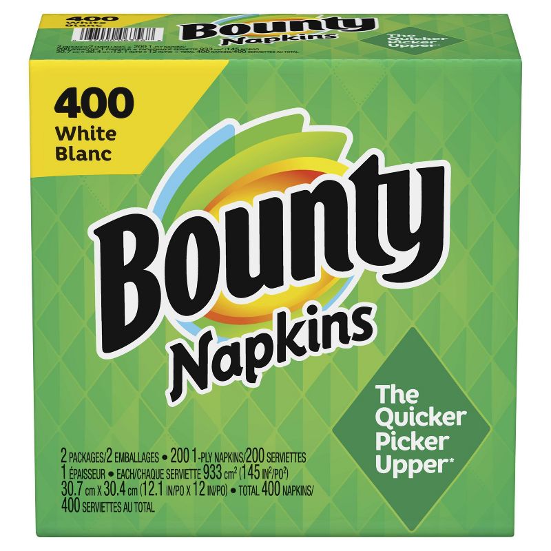 Bounty Paper Napkins White - 400ct