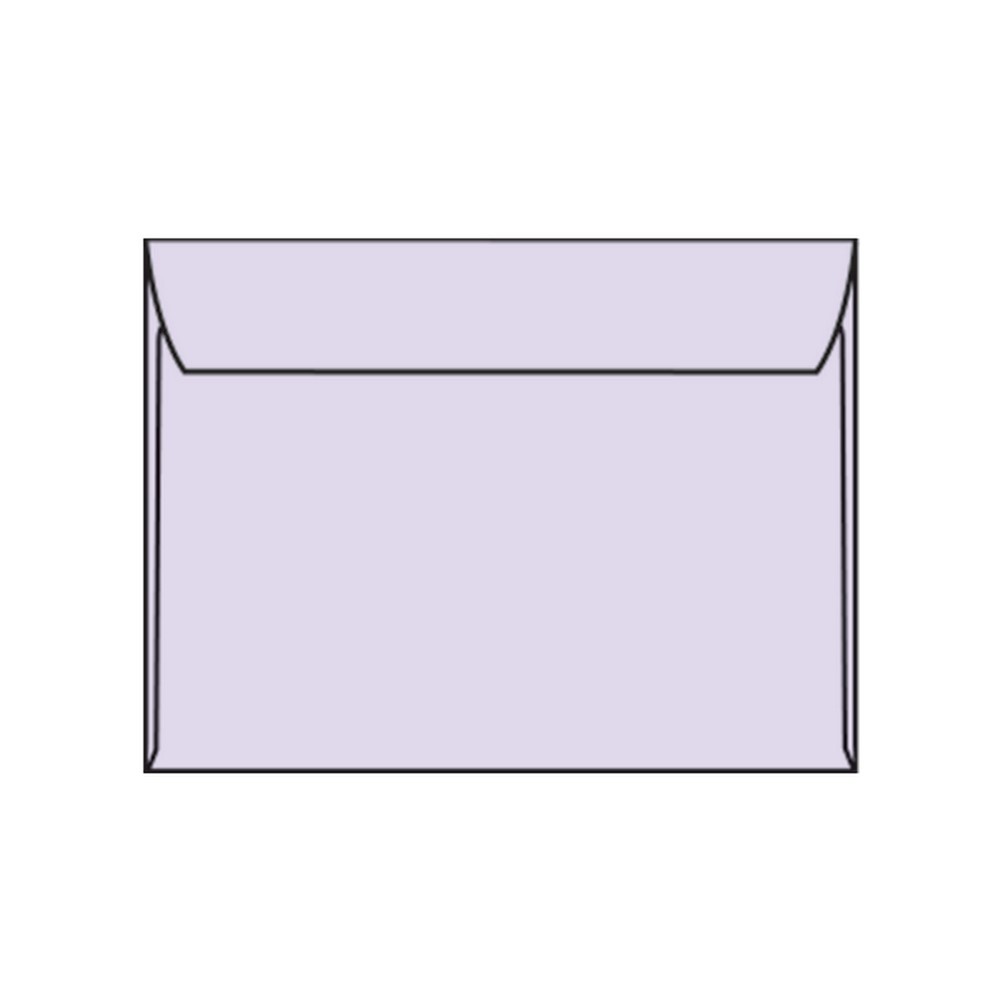 Open Side Booklet Envelopes, 9" x 12", 28#, Recycled, Lilac Pastel, Acid Free, Side Seams (Box of 500)
