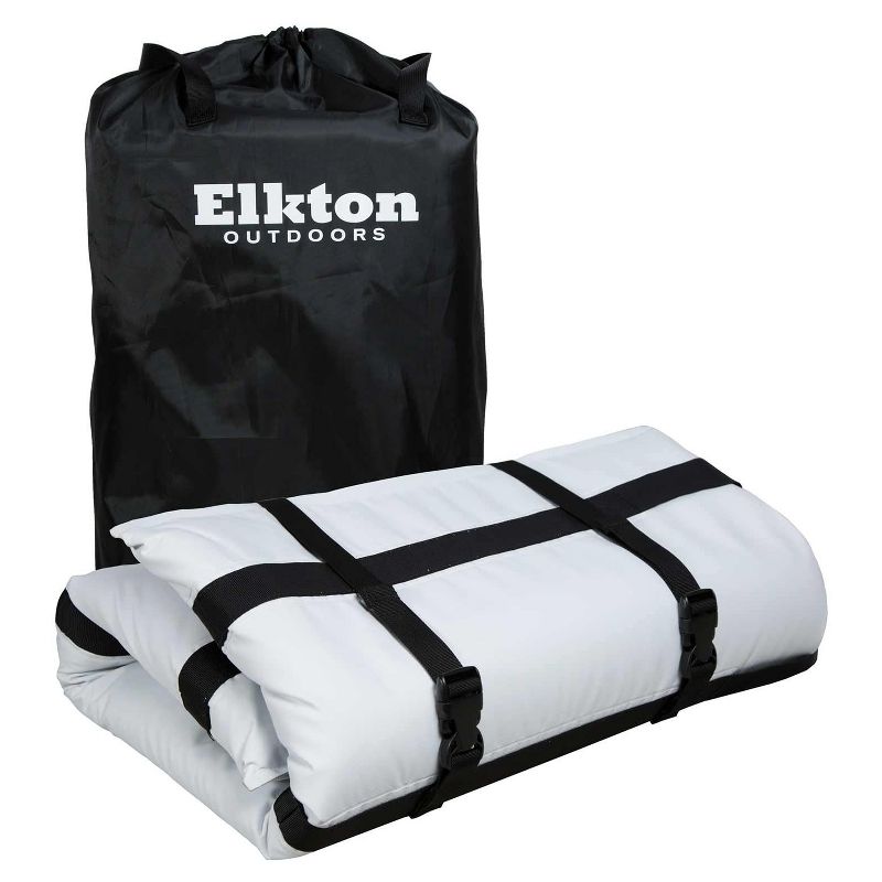 Elkton Outdoors ELK-FCB-40 40-Inch Insulated Large Portable Fish Cooler Kill Bag with 4 Handles, Removable Shoulder Strap, White