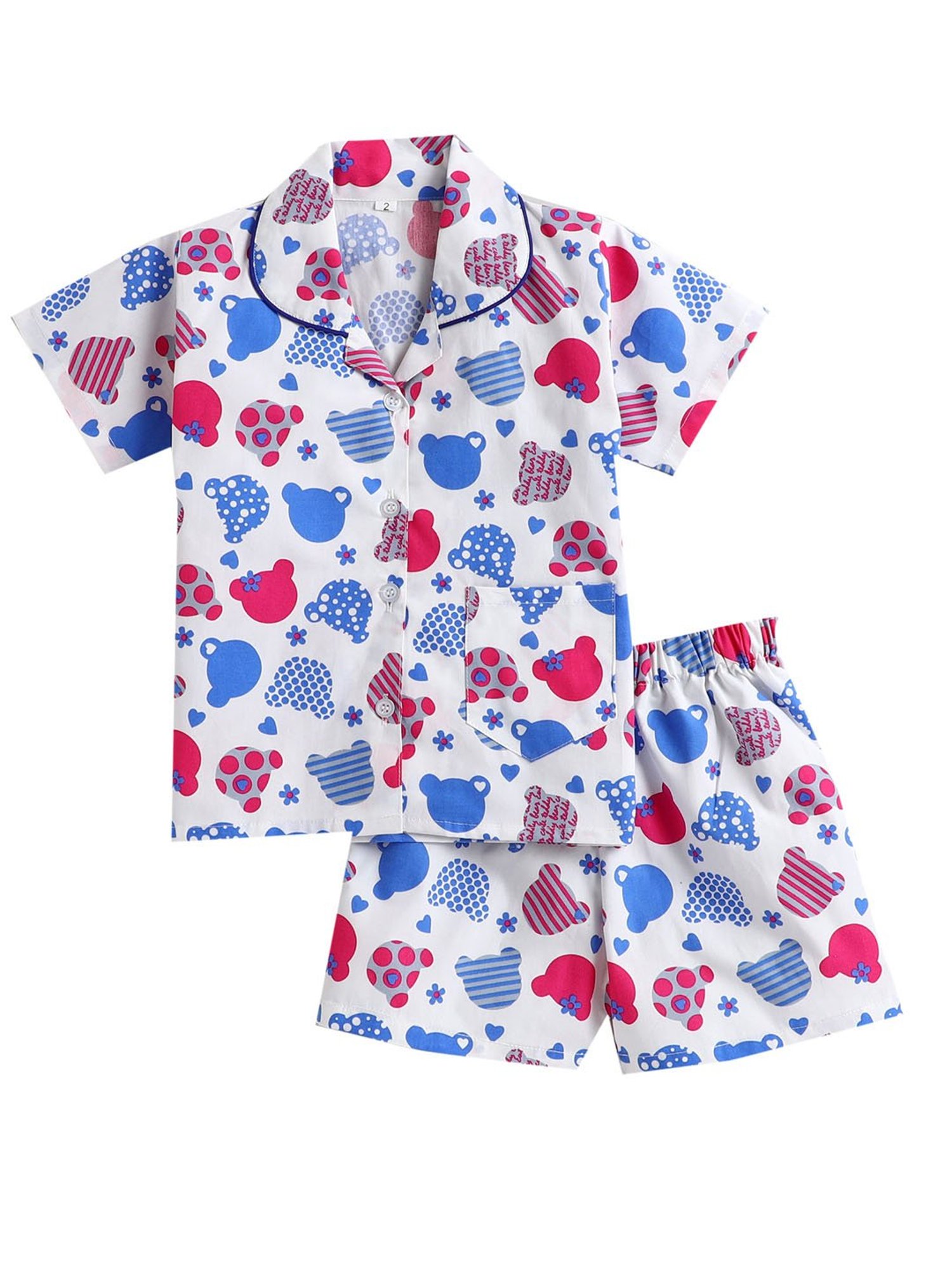 The Magic Wand Boys Multicolor Printed Shirt with Shorts