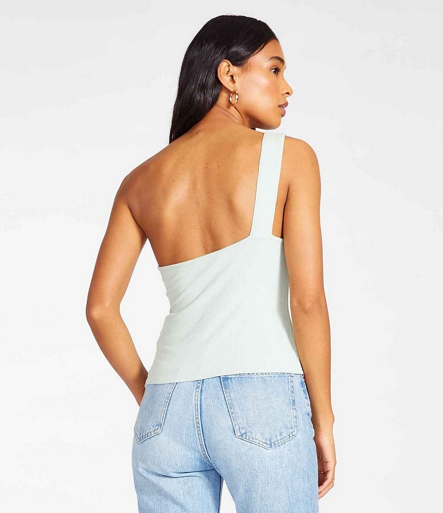 BB Dakota by Steve Madden Just Ring It One Shoulder Tank Top