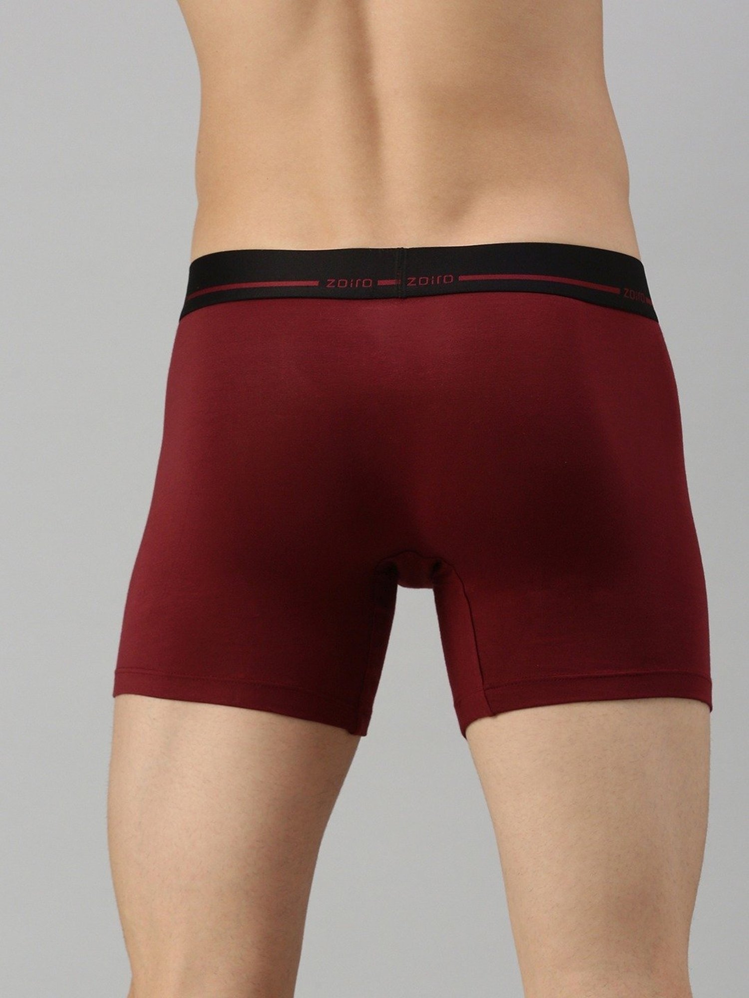 Zoiro Qube Maroon Regular Fit Trunks