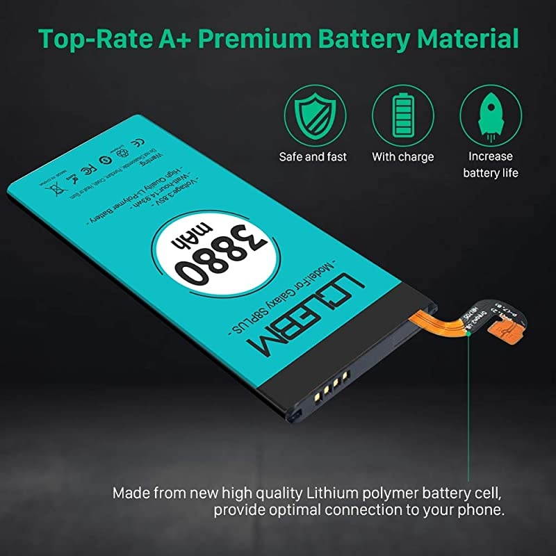 Galaxy S8 Plus Battery 3880mAh S8 Plus Battery  Battery Replacement for Samsung Galaxy S8 Plus G955 G955V G955A G955T G955P G955F S8 Plus Battery Replacement with New Replacement Kits