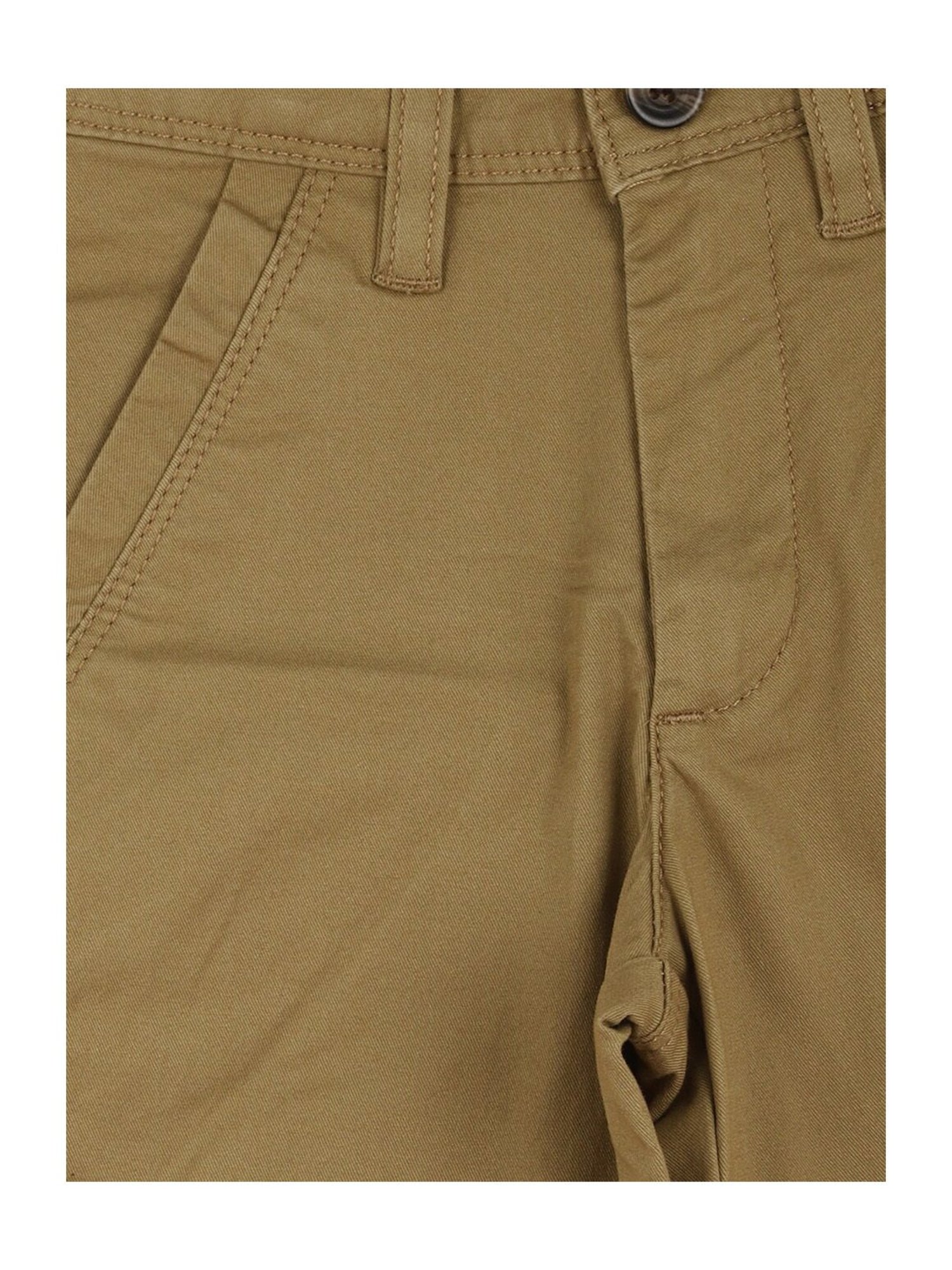 Allen Solly Junior Brown Solid Shorts