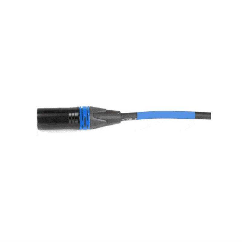 AVLGear CSM4-RAFN-30 | XLR Male to XLR Right Angle Female 30 Feet Mic Cable Blue with Blue Ring