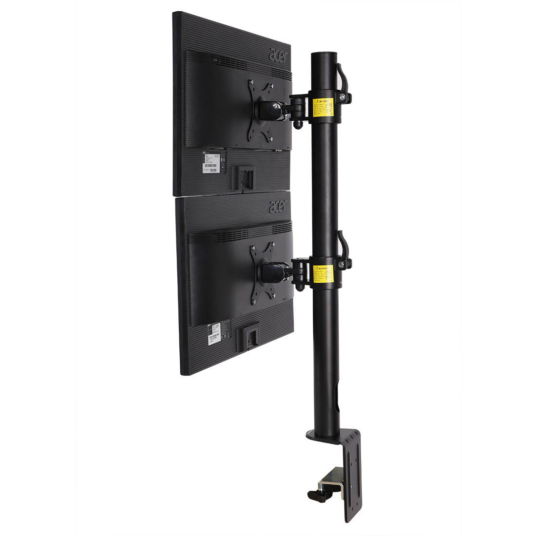 FLEXIMOUNTS D1DV Full Motion Vertical Dual Desk Mounts Stand for 2 screens up to 27" LCD Monitor