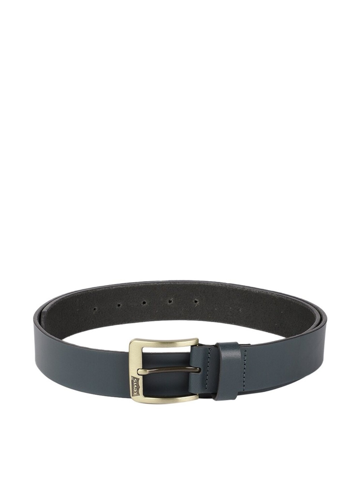 Crusset Black Leather Formal Belt for Men