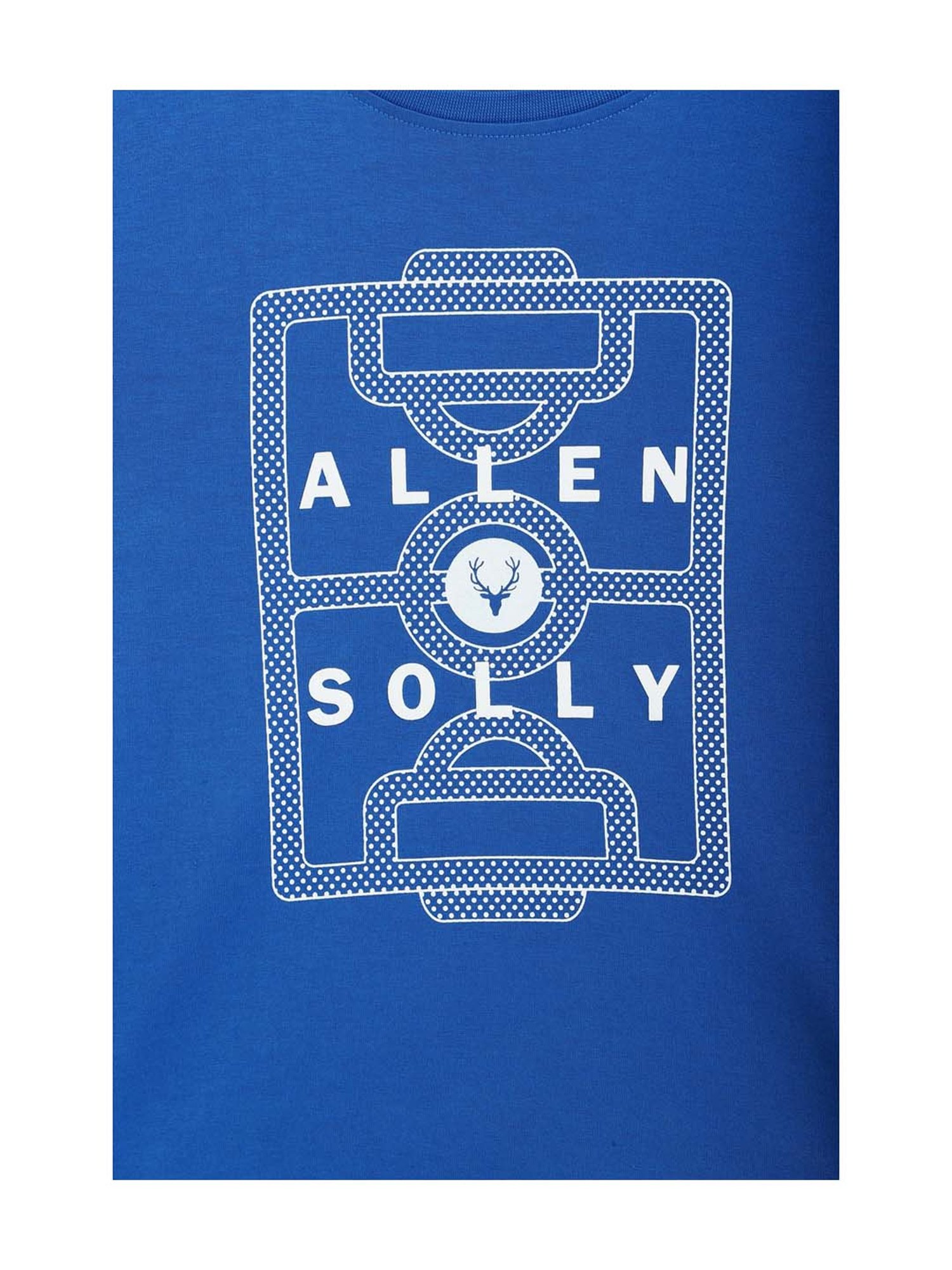 Allen Solly Junior Blue Cotton Printed T-Shirt