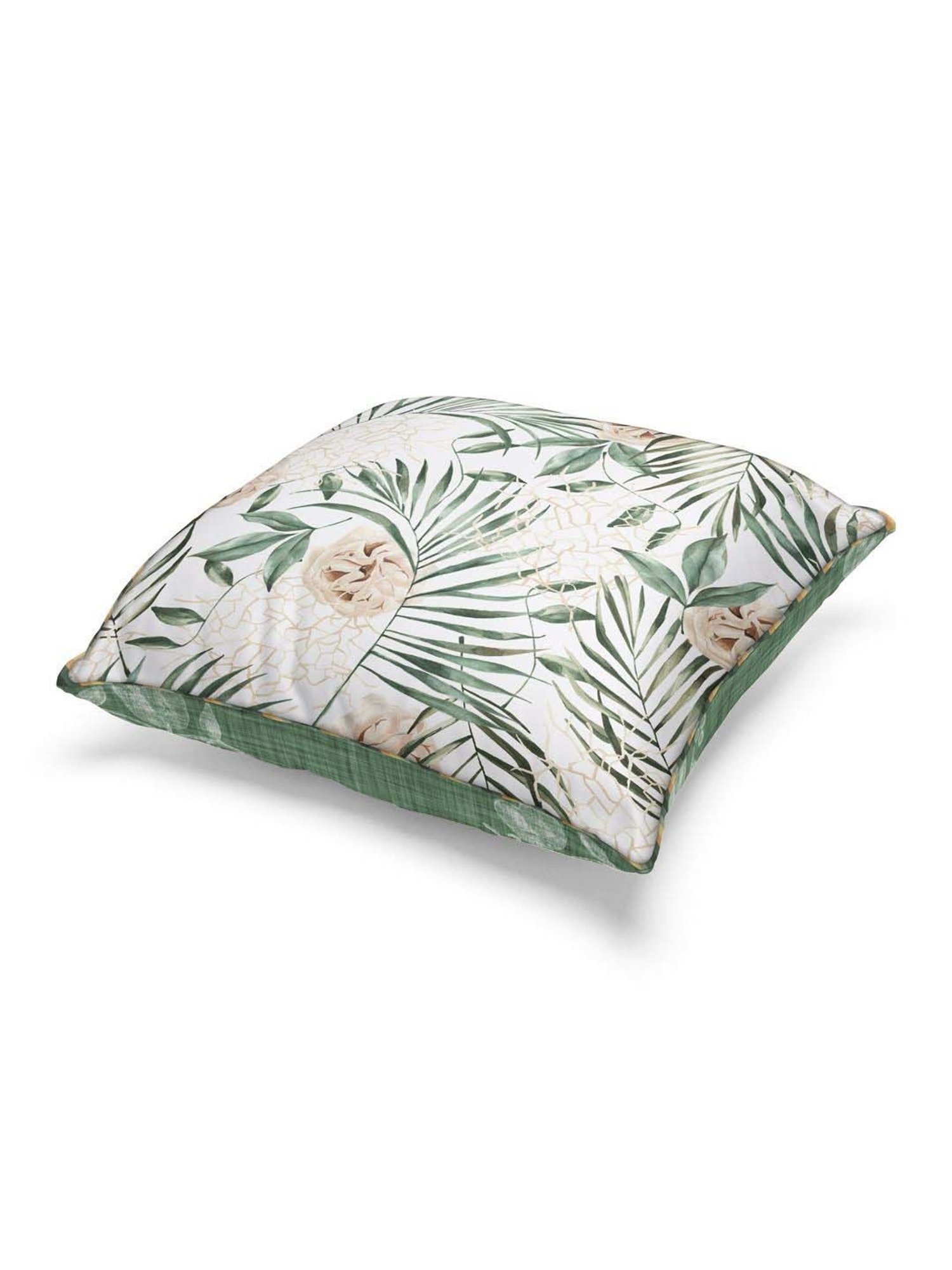 Bianca Suzane Beige & Sage Green Microfibre Cushion Cover - Set of 3