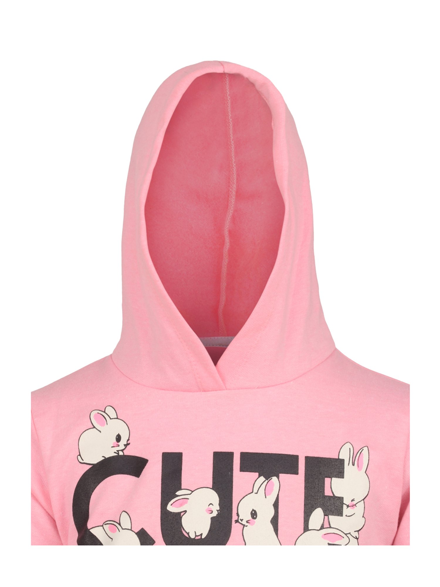 Lazy Shark Kids Pink Printed  Hoodie