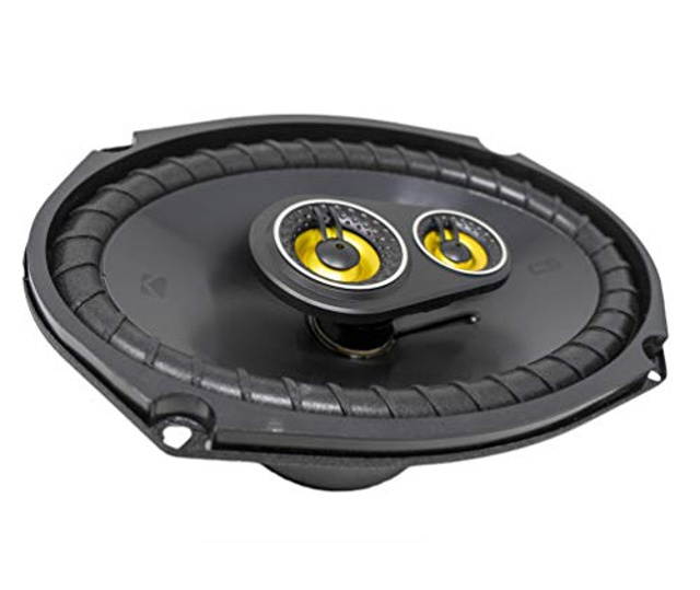 Kicker CS Series 150 Watt 6 x 9 Inch Car Audio Coaxial Speaker Pair, Yellow