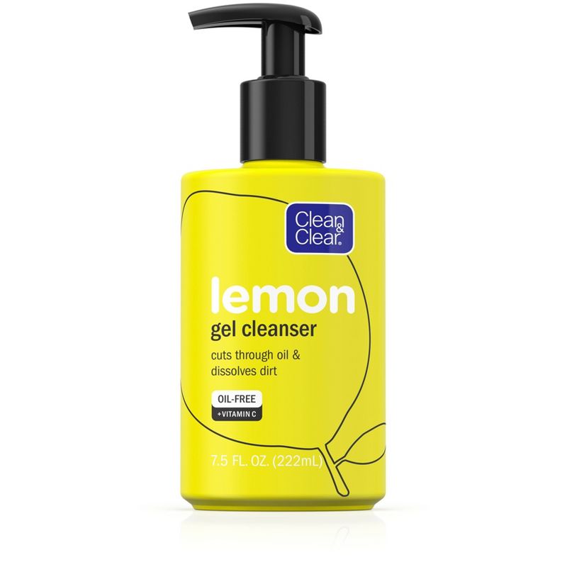 Clean & Clear Lemon Gel Facial Cleanser with Vitamin C - 7.5 fl oz