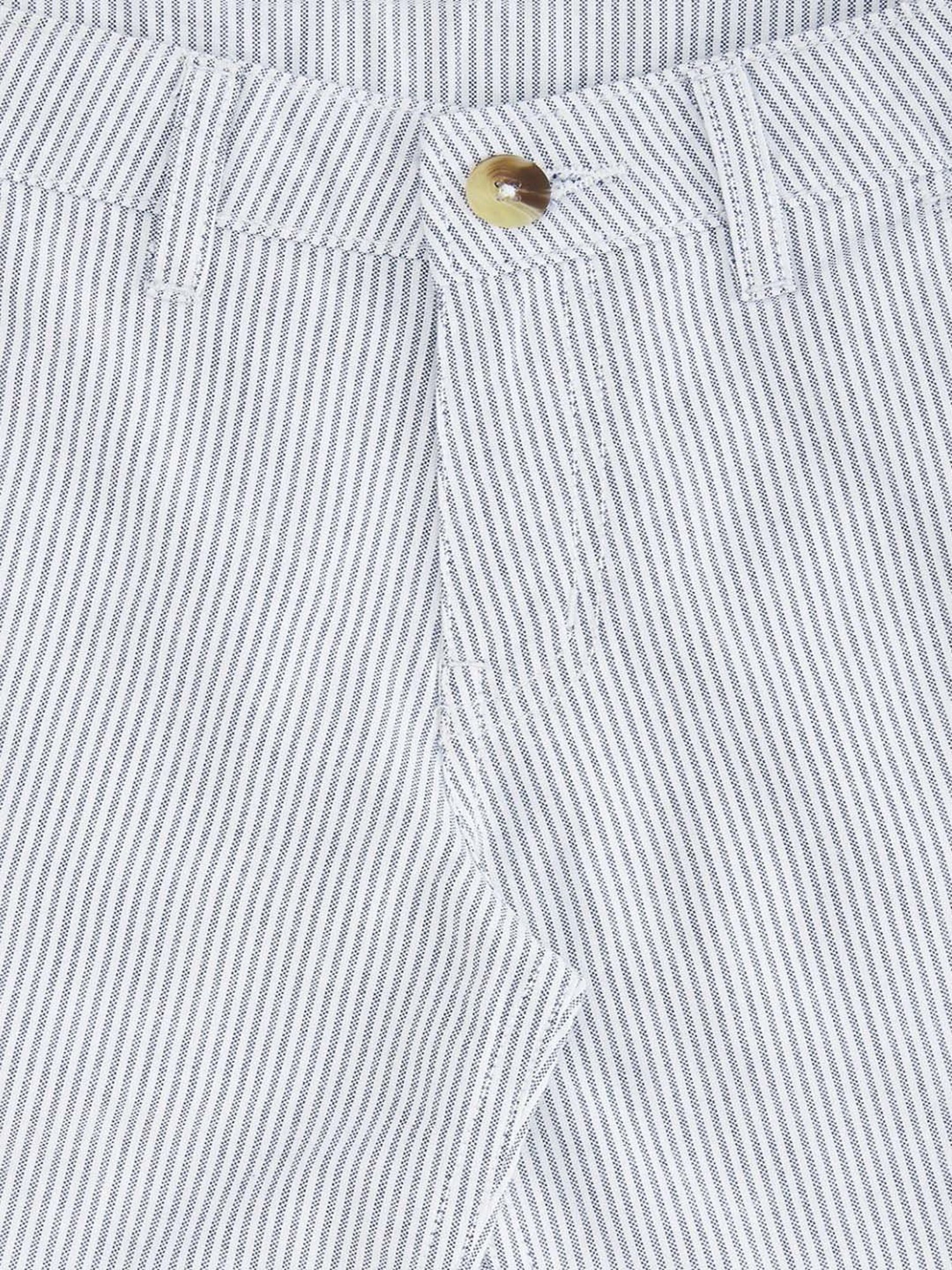 Pantaloons Baby Kids Blue & White Cotton Striped Shorts