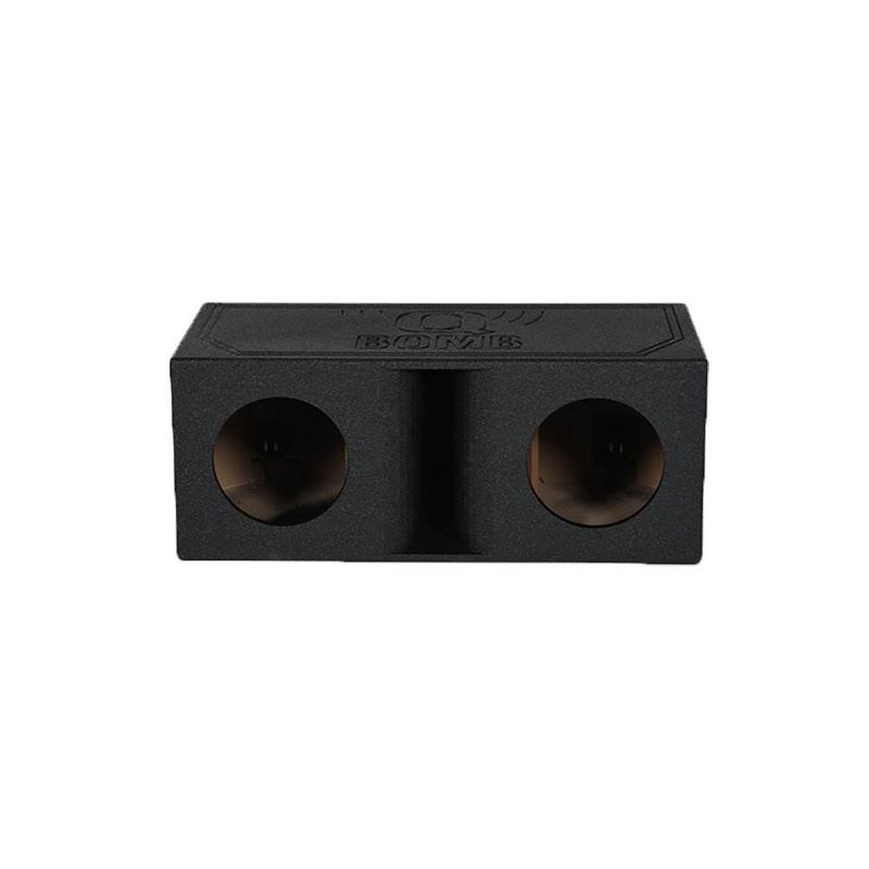 QPower QBomb QBOMB10HP Dual 10" Vented Port Subwoofer Box w/ Bedliner Spray