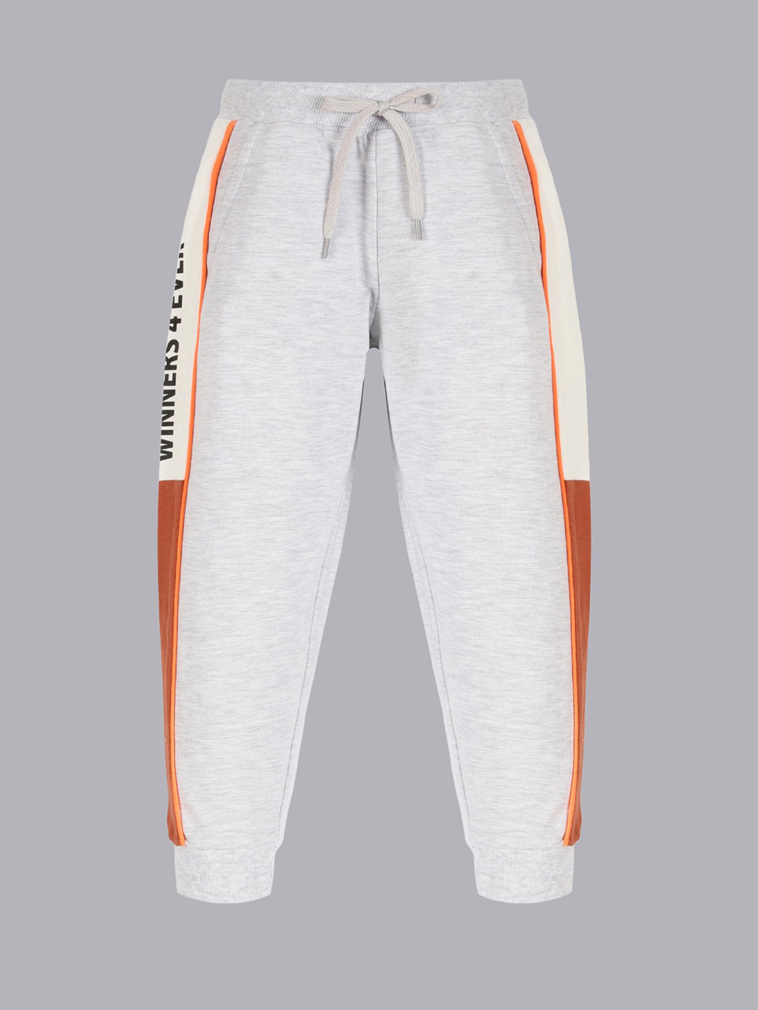 Plum Tree Boys Grey Textured Print Joggers