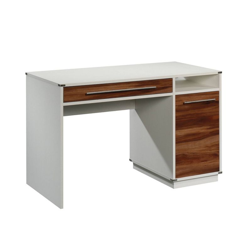 Vista Key Single Pedestal Desk Pearl Oak - Sauder