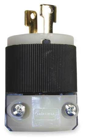 HUBBELL WIRING DEVICE-KELLEMS HBL7545C 15A Twist-Lock Plug 2P 2W 125VAC L1-15P
