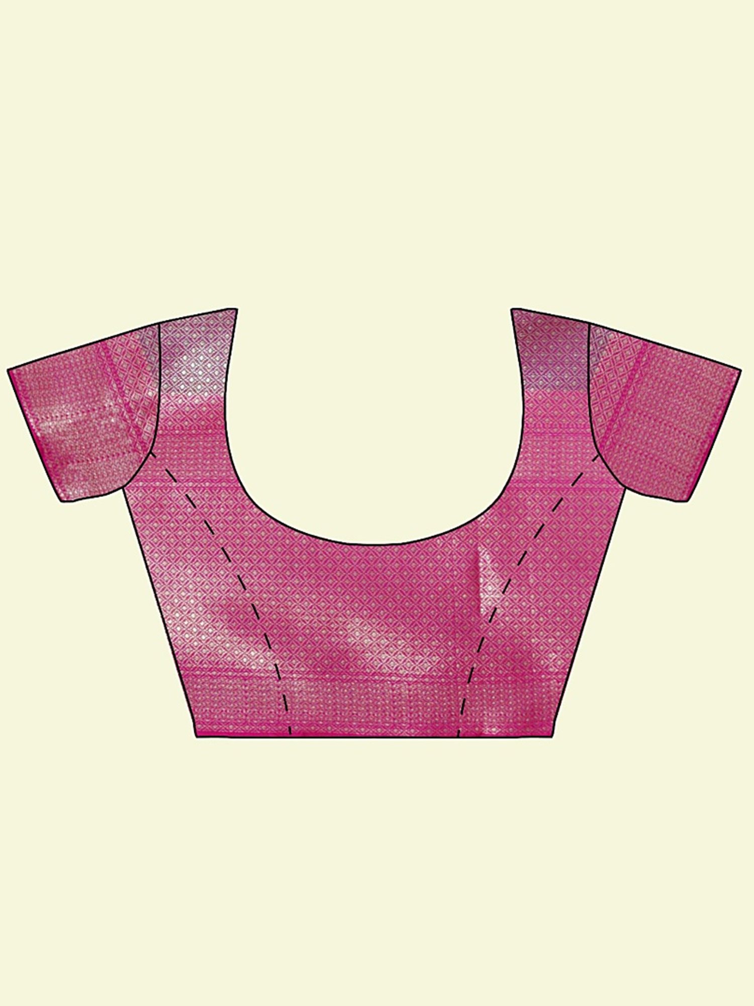 Banarasi Silk Works Pink Woven Saree With Unstitched Blouse