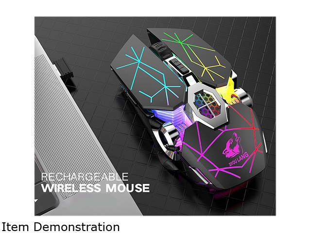 E-sport X13 Wireless Charging Gaming Mouse Silent Luminous Mechanical Mouse